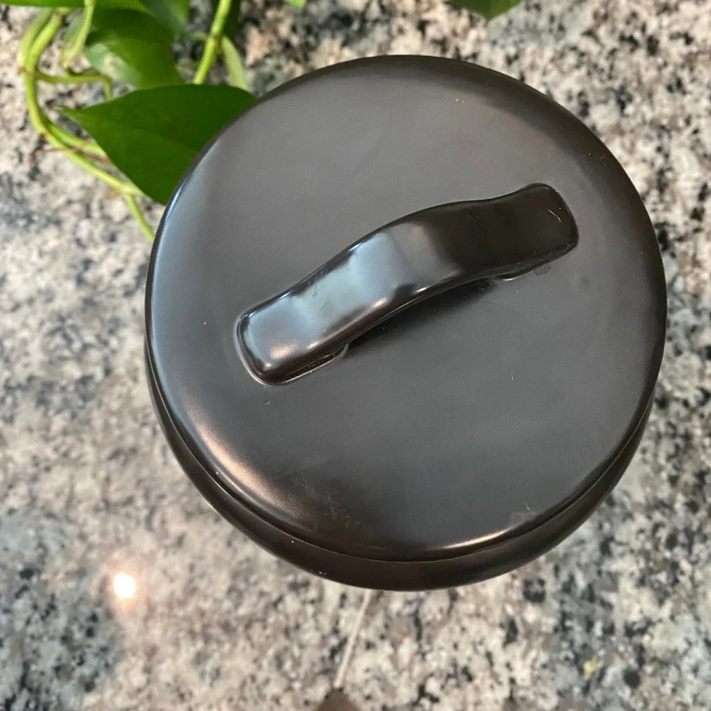 Rae Dunn Treats Jar Canister Black with Lid - Halloween Candy
